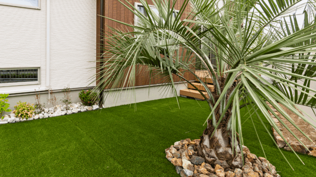 人工芝外構