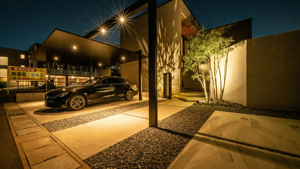 夜の魅せる外構エクステリア